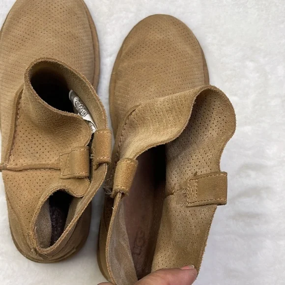 UGG Australia Woman’s US 9 Unlined Classic Mini Perf Suede Boots - Picture 5 of 11